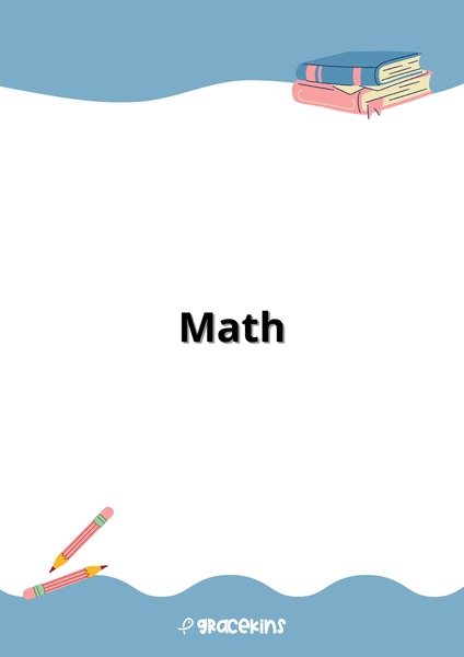 Activity Workbook - Math