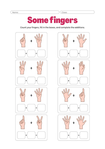 Add Up the Fingers
