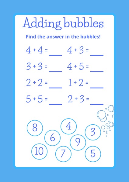 Adding Bubbles