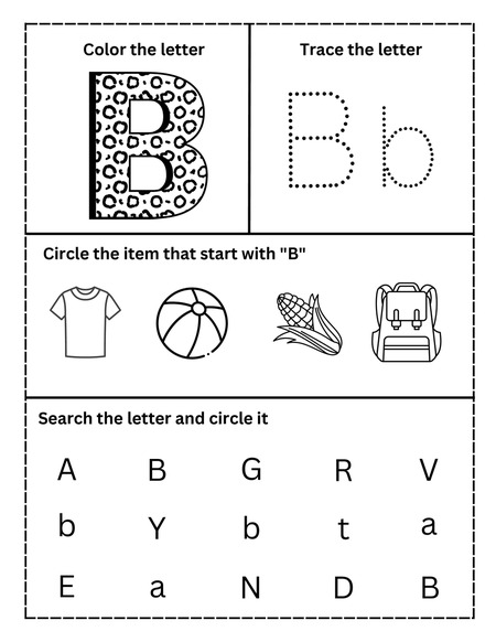 Alphabet Activities - Letter B