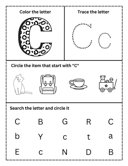 Alphabet Activities - Letter C