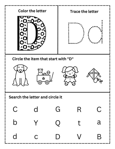 Alphabet Activities - Letter D