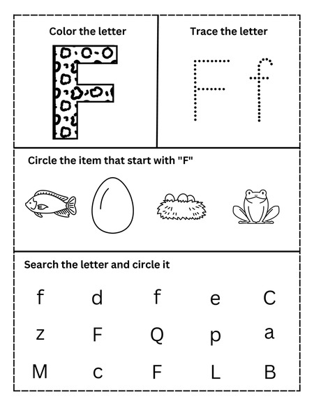 Alphabet Activities - Letter F