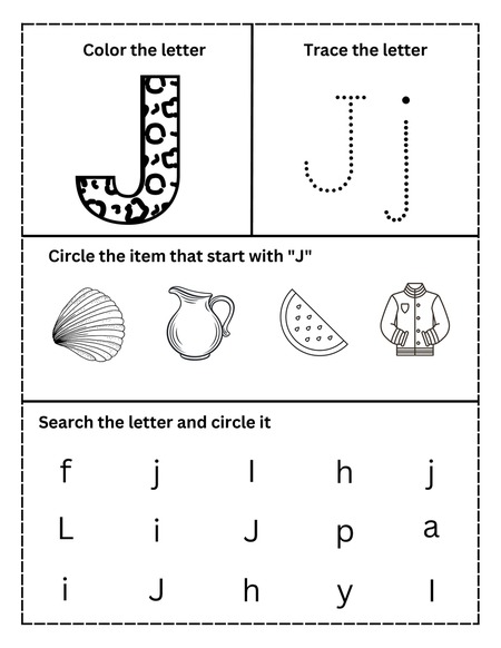 Alphabet Activities - Letter J
