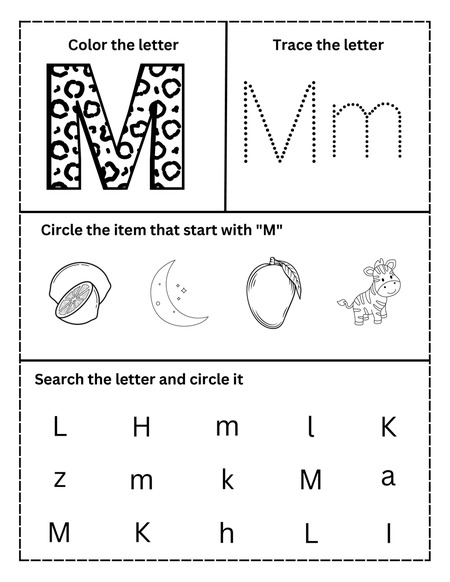 Alphabet Activities - Letter M