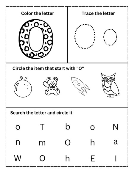 Alphabet Activities - Letter O