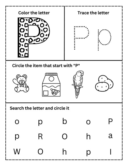 Alphabet Activities - Letter P