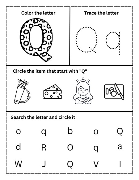 Alphabet Activities - Letter Q