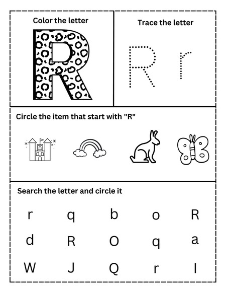 Alphabet Activities - Letter R
