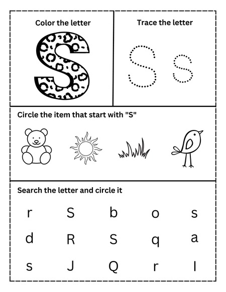 Alphabet Activities - Letter S