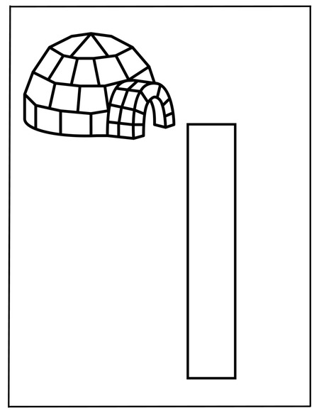 Alphabet Coloring Book - Letter I