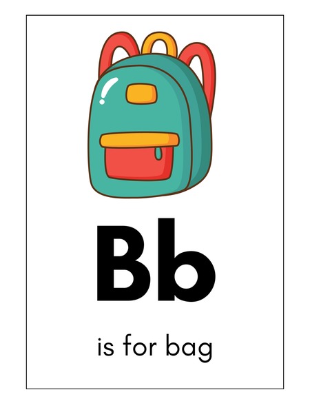 Alphabet Flashcards - Letter B v.2