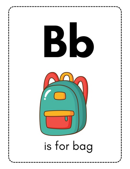 Alphabet Flashcards - Letter B
