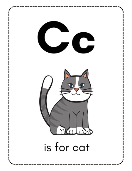 Alphabet Flashcards - Letter C