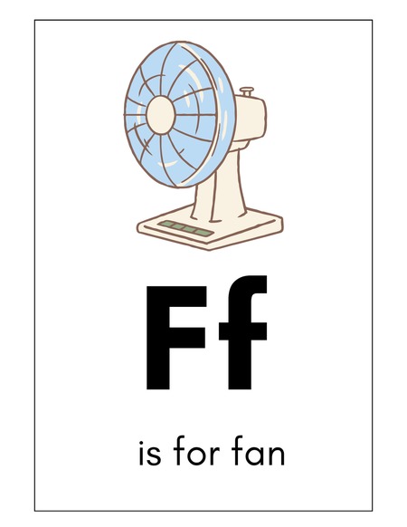 Alphabet Flashcards - Letter F v.2