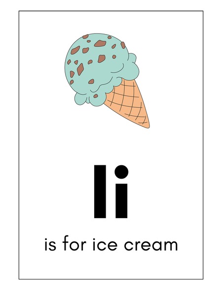 Alphabet Flashcards - Letter I v.2