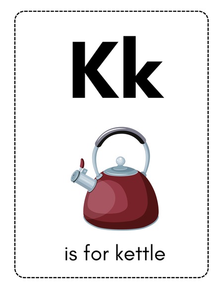 Alphabet Flashcards - Letter K