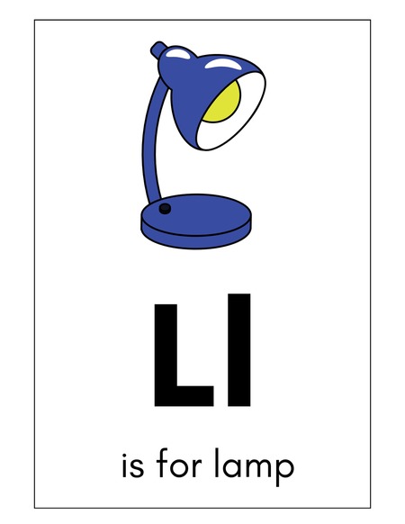 Alphabet Flashcards - Letter L v.2