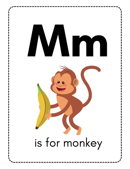 Alphabet Flashcards - Letter M