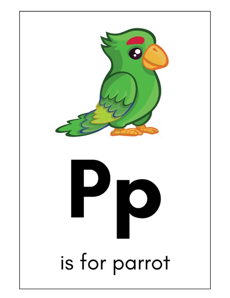 Alphabet Flashcards - Letter P v.2