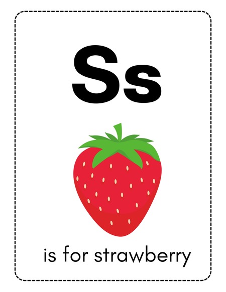 Alphabet Flashcards - Letter S