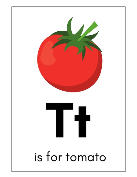 Alphabet Flashcards - Letter T v.2