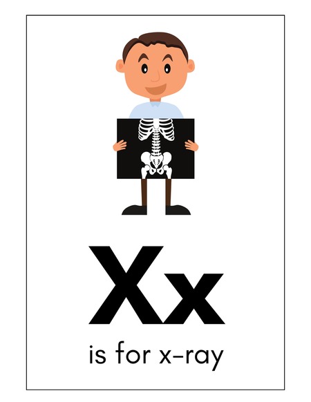 Alphabet Flashcards - Letter X v.2