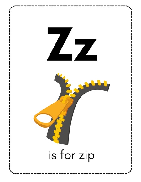 Alphabet Flashcards - Letter Z
