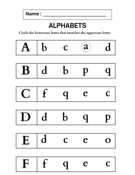 Alphabet Letter Matching v.2