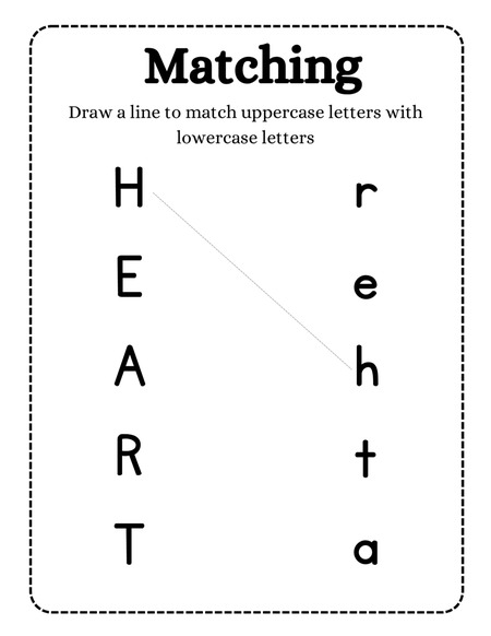 Alphabet Letter Matching