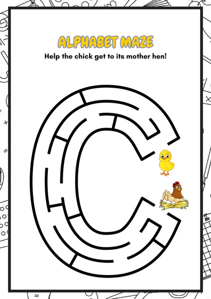 Alphabet Maze - Letter C