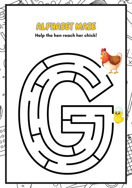 Alphabet Maze - Letter G