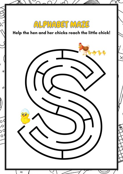 Alphabet Maze - Letter S
