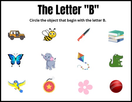 Beginning Sound Activities - Letter B