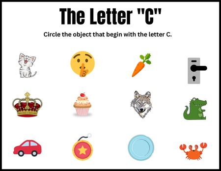 Beginning Sound Activities - Letter C