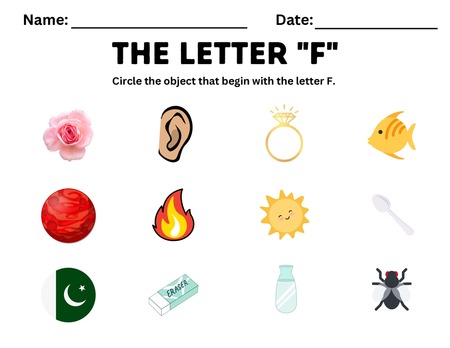 Beginning Sound Activities - Letter F v.2