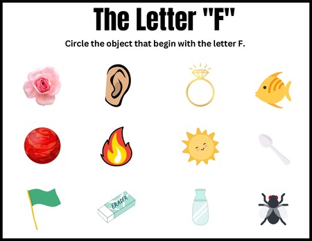 Beginning Sound Activities - Letter F