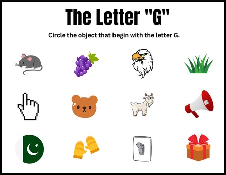 Beginning Sound Activities - Letter G