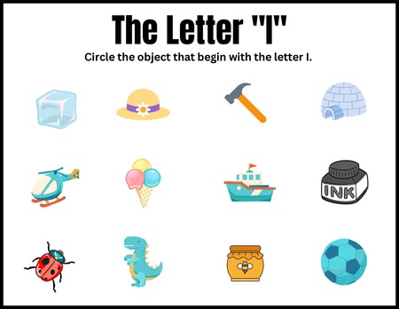 Beginning Sound Activities - Letter I