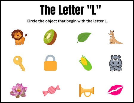 Beginning Sound Activities - Letter L