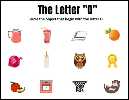 Beginning Sound Activities - Letter O