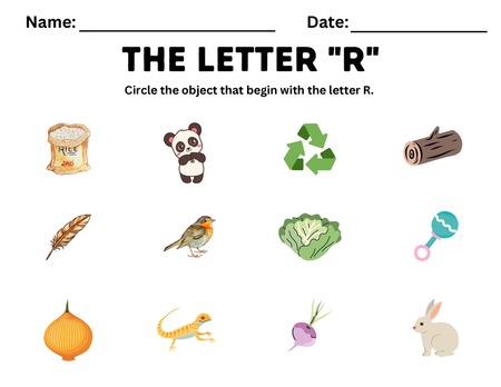 Beginning Sound Activities - Letter R v.2