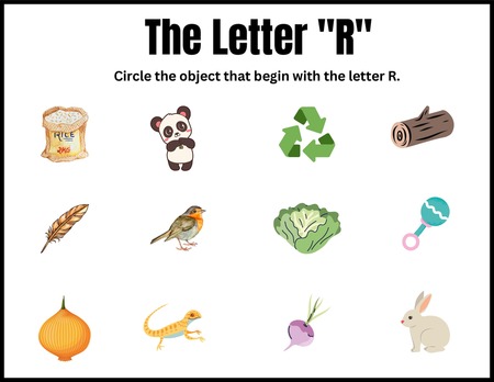 Beginning Sound Activities - Letter R