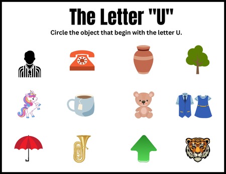 Beginning Sound Activities - Letter U