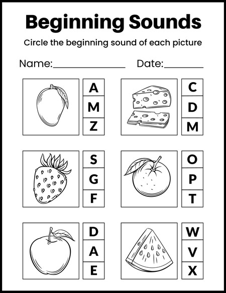 Beginning Sounds v.2