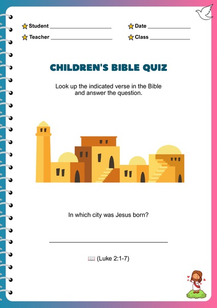 Bible Quiz - Bethlehem
