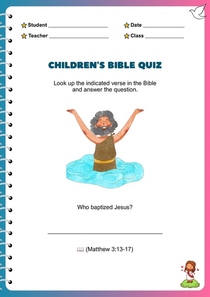 Bible Quiz - John the Baptist