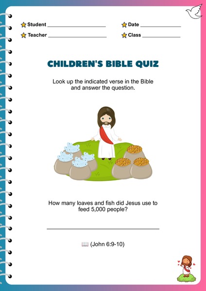 Bible Quiz - The Feeding of the Five Thousand