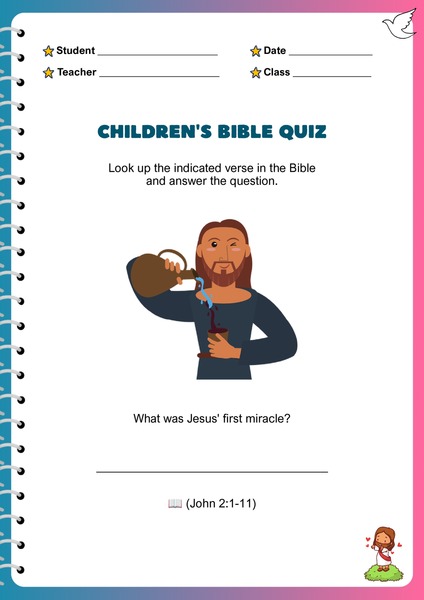 Bible Quiz - The First Miracle