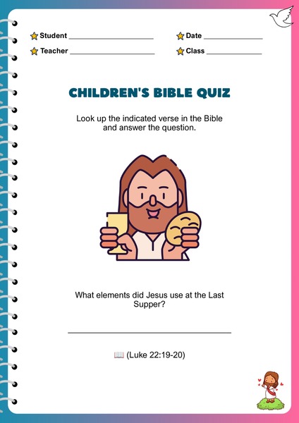 Bible Quiz - The Last Supper